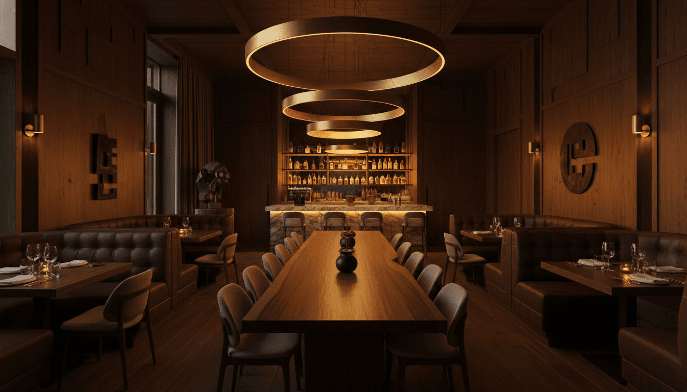 Interior del restaurante Aruna