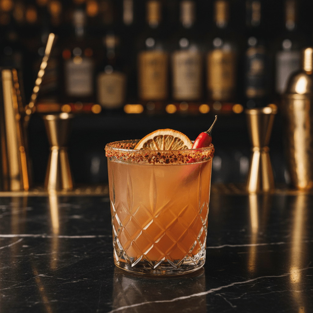 Cóctel de mezcal de autor